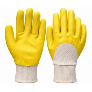 GUANTES AMARILLO MONDONGO CON PUÑO TEJIDO (70240)