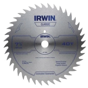 HOJA SIERRA 7 1/4" 40 DIENTES IRWIN CLASSIC BLISTER BUJE 5/8