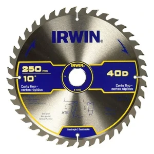 SIERRA CIRCULAR IRWIN-WIDIA 10"x 40 DIENTES PARA MADERA BUJE 30-25-16