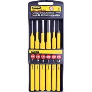 JUEGO DE 6 PUNZONES 1.5 - 8 mm STANLEY (Estuche)