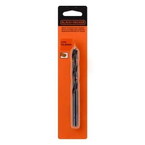 MECHAS 3 PUNTAS PARA MADERA 10x133mm BLACK+DECKER - BLISTER