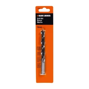 MECHAS 3 PUNTAS PARA MADERA 13x160mm BLACK+DECKER - BLISTER