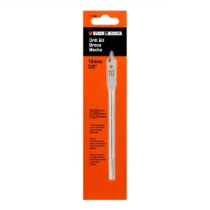 MECHAS CHATAS BLACK+DECKER 10mm PARA MADRA (BLISTER)