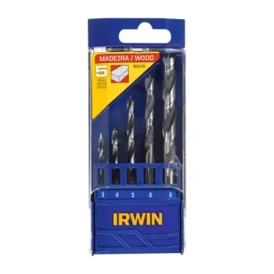 ESTUCHE MECHAS 3 PUNTAS PARA MADERA 5 PIEZAS 3-8mm IRWIN