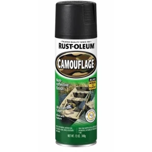 AEROSOL RUST-OLEUM CAMUFLADO MATE / COLOR NEGRO 340grs.