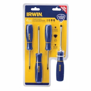 JUEGO DE DESTORNILLADORES IRWIN PRO 4 PIEZAS - CUERPO ERGONOMICO