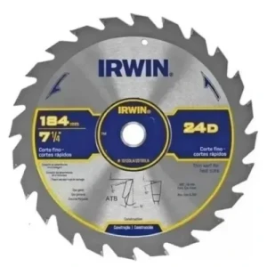 SIERRA CIRCULAR IRWIN-WIDIA 7.¼" x 24 DIENTES SUELTA BUJE 5/8