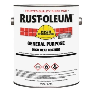 ESMALTE RUST-OLEUM ALTA TEMPERATURA 426° NEGRO SATINADO 3.78 Lts.