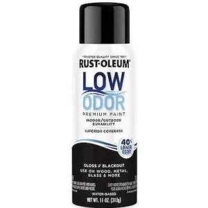 LOW ODOR AEROSOL AL AGUA NEGRO BRILLANTE 312gr