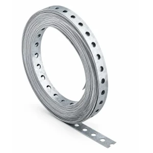 CINTA PERFORADA CAJA ROJA GALVANIZADA 4m x 17mm x 0.7mm FISCHER