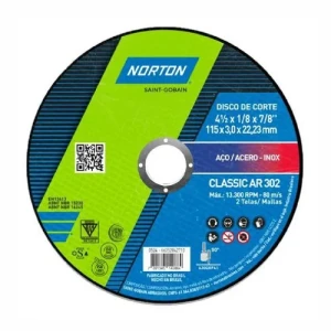DISCO CORTE METAL CHATO 115x3mm CLASSIC