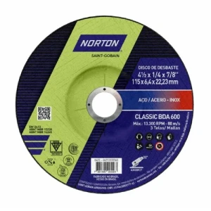DISCO DESBASTE METAL 115x6.4mm CLASSIC BDA600