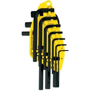 JUEGO DE 10 LLAVES ALLEN STANLEY CON SOPORTE 1/16 - 3/8"