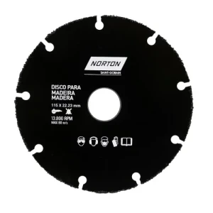 DISCO DIAMANTADO PARA MADERA NORTON 115 X 23