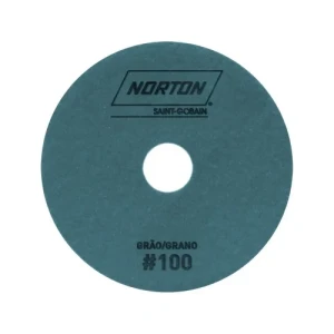 DISCO DIAMANTADO FLEXIBLE 100mm GRANO 100 NORTON CELESTE