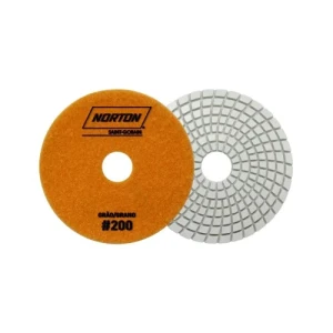 DISCO DIAMANTADO FLEXIBLE 100mm GRANO 200 NORTON NARANJA