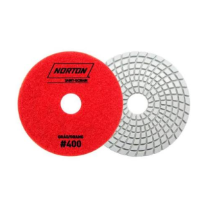DISCO DIAMANTADO FLEXIBLE 100mm GRANO 400 NORTON ROJO