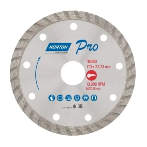 DISCOS DIAMANTADOS NORTON PRO 110mm TURBO ROJO