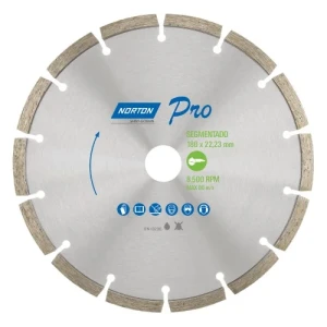 DISCO DIAMANTADO NORTON PRO 180mm SEGMENTADO