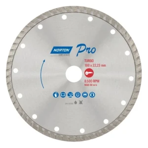 DISCO DIAMANTADO NORTON PRO 180mm TURBO