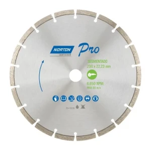 DISCO DIAMANTADO NORTON PRO 230mm SEGMENTADO