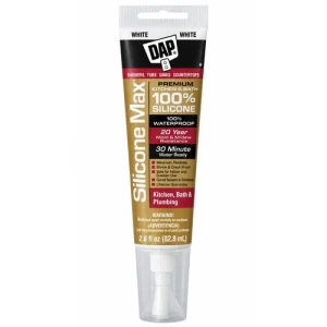 DAP SELLADORSILICONE 100% BAÑOS Y COCINAS BLANCO 83ml