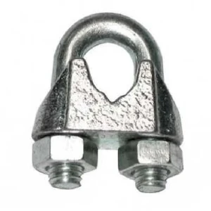 APRETACABLES-CLIPS PARA CABLE DE ACERO 1/4"