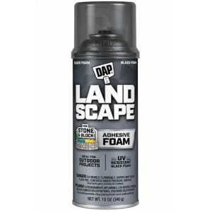 DAP ESPUMA POLIURETANO ADHESIVO LANDSCAPE NEGRO 340gr