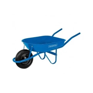 CARRETILLA TRAMONTINA PLASTICA 50 LITROS CON RUEDA - GOMA INFLABLE