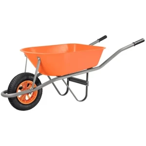CARRETILLA TRAMONTINA PLASTICA HONDA 55 LITROS CON RUEDA - GOMA INFLABLE
