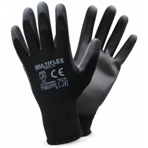 GUANTES LATEX STEELPRO MULTIFLEX MECANICO "M" NEGRO