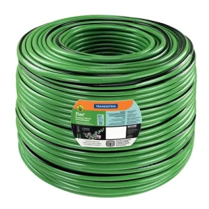BOBINA MANGUERA FLEX 200 x 1/2" TRAMONTINA - COLOR VERDE -4 CAPAS