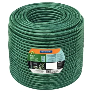 BOBINA MANGUERA FLEX 50M x 3/4" TRAMONTINA -COLOR VERDE -3 CAPAS