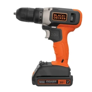 TALADRO ATORNILLADOR BLACK+DECKER ROTACION 3/8" LITIO 20V