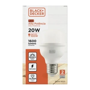 LAMPARA LED ALTA POTENCIA T70 20W 6500K LUZ BLANCA - CONECTOR E27