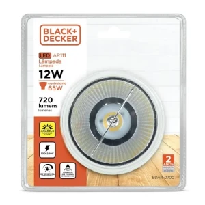 LAMPARA LED DICROICA AR111 12W 2700K LUZ AMARILLA - DIMERIZABLE