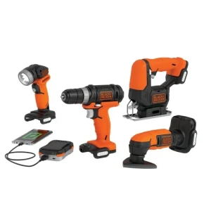 COMBO BLACK+DECKER PROJECT PAK 5pcs 12V LITIO
