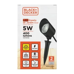 ESTACA LED JARDIN 5W 3000K LUZ AMARILLA 16CM