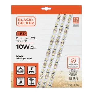 CINTA LED 12V 10W 6500K 8mm X 5m LUZ BLANCA