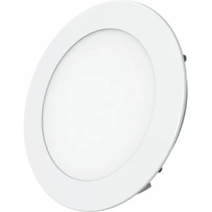PANEL LED BLANCO DE EMBUTIR 18W 3000K REDONDO 22cmX2mm LUZ AMARILLA