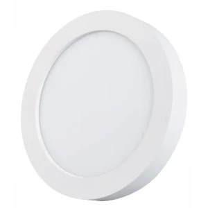 PANEL LED BLANCO DE APLICAR 18W 3000K REDONDO 21cmX3cm LUZ AMARILLA