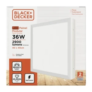 PANEL LED MODULAR APLICAR 40X40cm 36W 6500K LUZ BLANCA