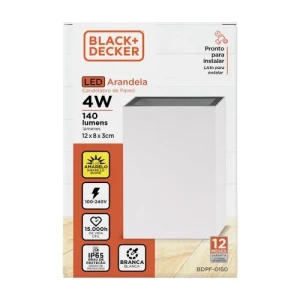 APLIQUE BLANCO PARA EXTERIOR LED 4W 3000K / LUZ AMARILLA