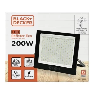 REFLECTOR LED ECO 200W 6500K EXTERIOR IP65 LUZ BLANCA