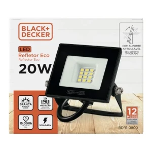 REFLECTOR LED ECO 20W 6500K EXTERIOR IP65 LUZ BLANCA