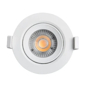 SPOT BLANCO ECO LED 5W 3000K REDONDO LUZ AMARILLA