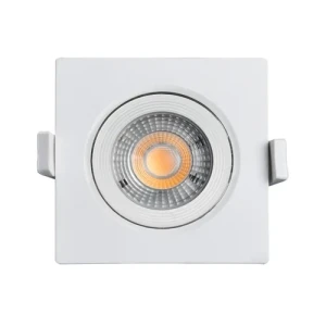 SPOT BLANCO ECO LED 5W 3000K CUADRADO LUZ AMARILLA