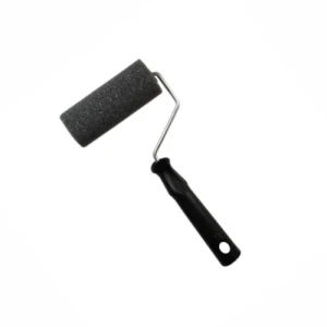 RODILLO COMPEL ESPUMA GRIS 9cm x 10mm. CON SOPORTE