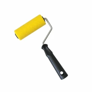 RODILLO COMPEL ESPUMA AMARILLO 9cm x 10mm. CON SOPORTE