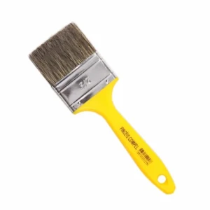 PINCEL COMPEL 2 1/2" CABO AMARILLO PARA PINTURA AL AGUA Y ACRILICA